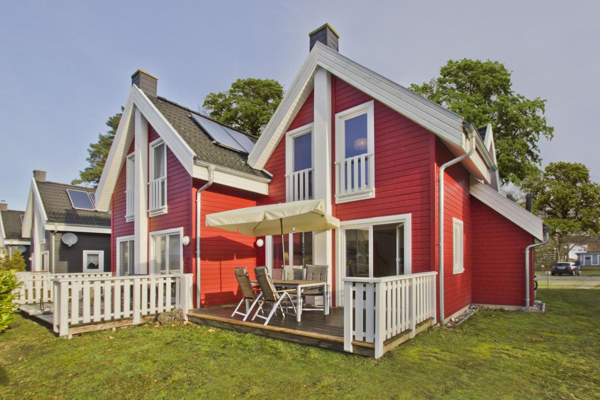 Ferienhaus Wellenlaeufer Haus - Sauna, Terrasse, Garten 格洛威 外观 照片